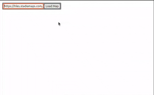 GIF of a slow loading map